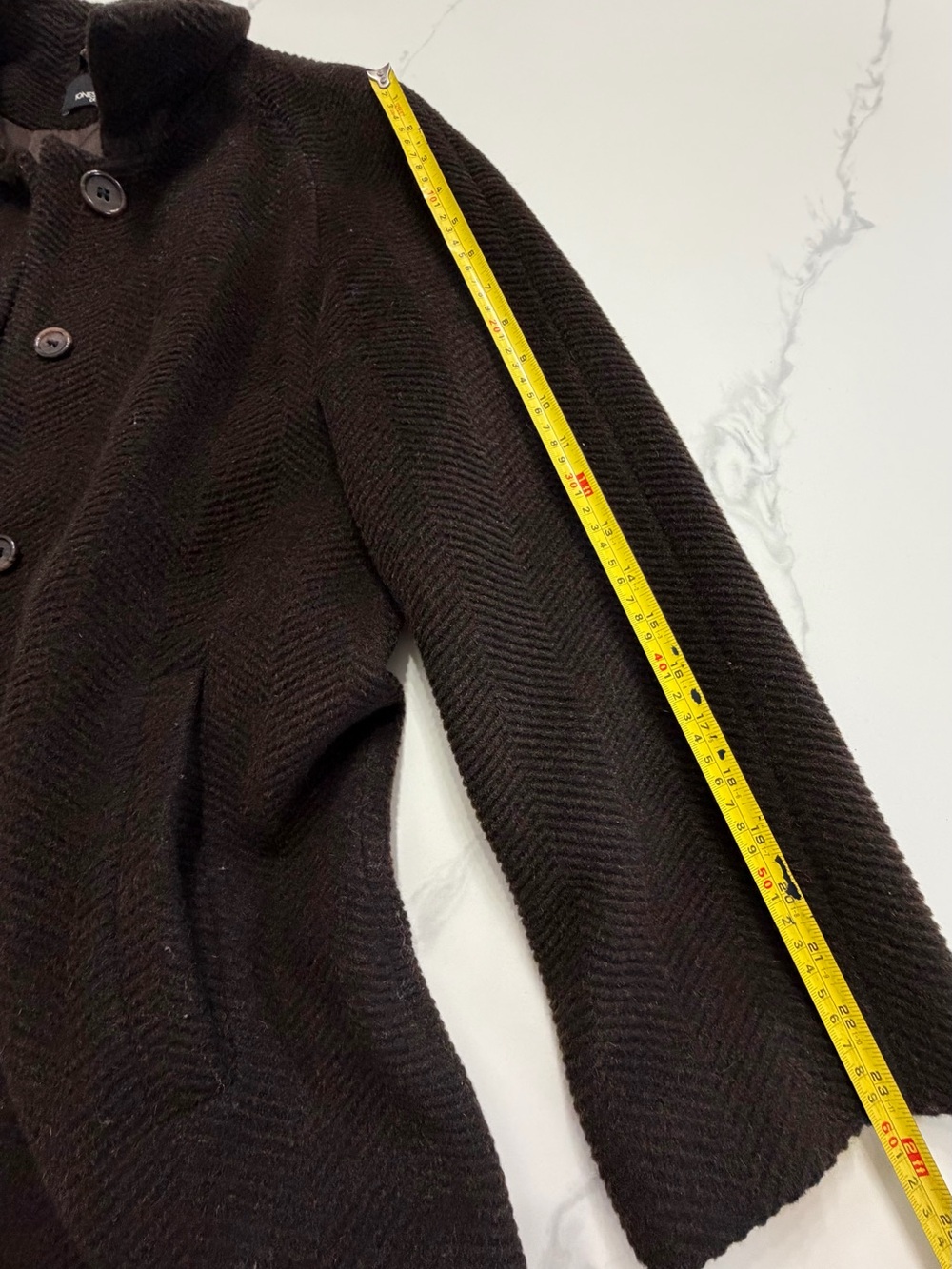 Vintage New York dark brown coat sz.8 - Picture 6 of 9